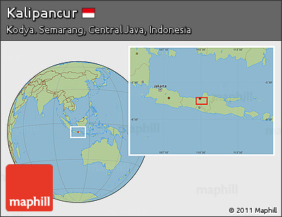 Savanna Style Location Map of Kalipancur