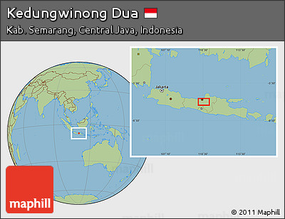 Savanna Style Location Map of Kedungwinong Dua