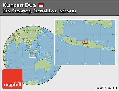 Savanna Style Location Map of Kuncen Dua