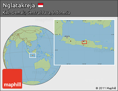 Savanna Style Location Map of Nglatakreja