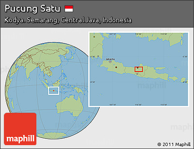 Savanna Style Location Map of Pucung Satu