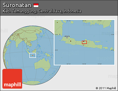 Savanna Style Location Map of Suronatan