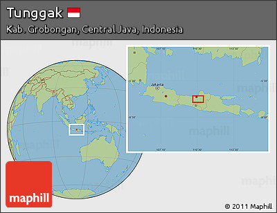 Savanna Style Location Map of Tunggak