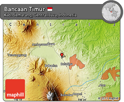Physical Map of Bancaan Timur