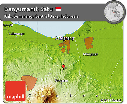 Physical Map of Banyumanik Satu