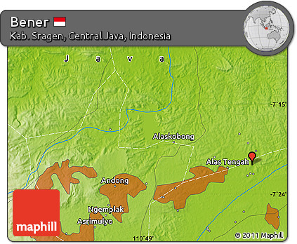 Physical Map of Bener