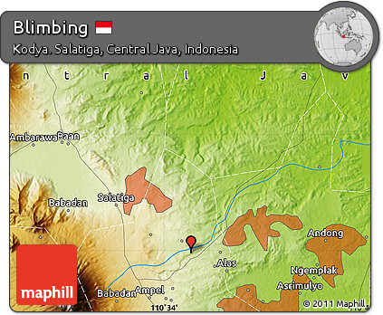 Physical Map of Blimbing