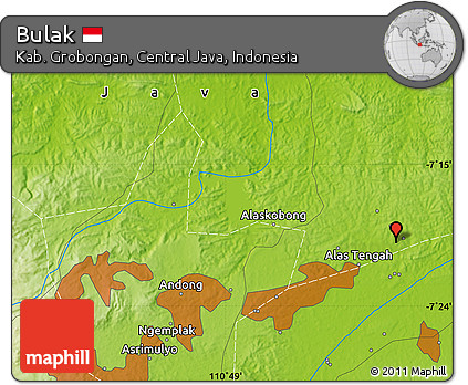 Physical Map of Bulak