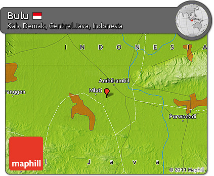Physical Map of Bulu