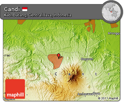 Physical Map of Candi