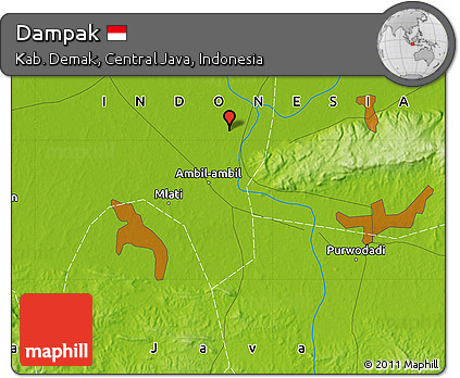 Physical Map of Dampak