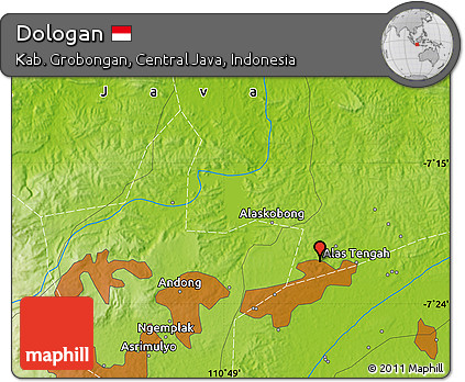 Physical Map of Dologan