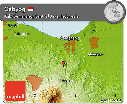 Physical Map of Gebyog