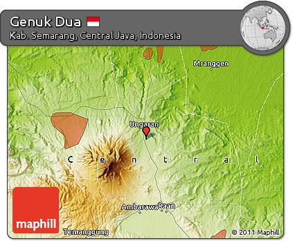 Physical Map of Genuk Dua