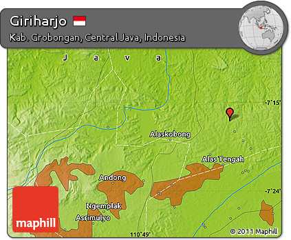 Physical Map of Giriharjo