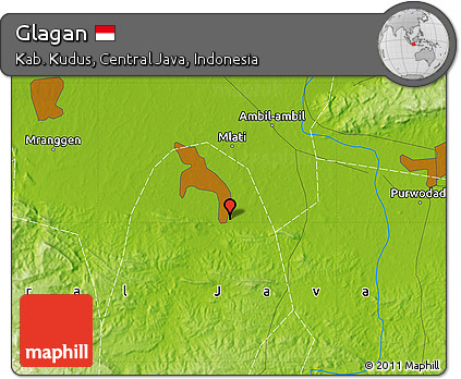Physical Map of Glagan