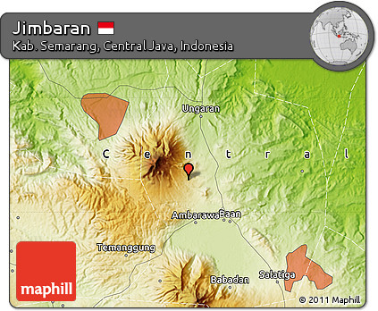 Physical Map of Jimbaran