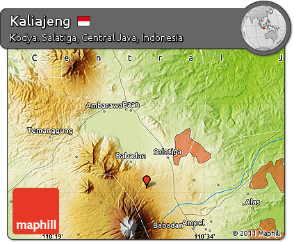 Physical Map of Kaliajeng