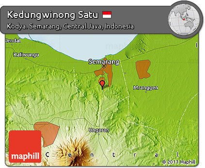 Physical Map of Kedungwinong Satu