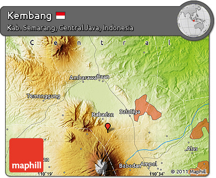 Physical Map of Kembang
