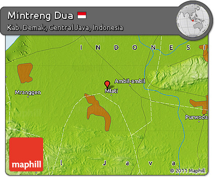 Physical Map of Mintreng Dua