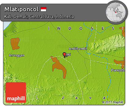Physical Map of Mlatiponcol