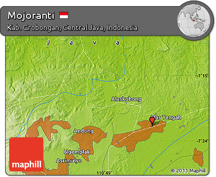 Physical Map of Mojoranti