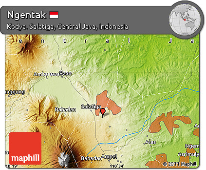 Physical Map of Ngentak