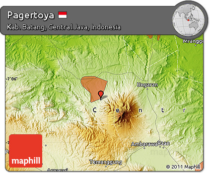 Physical Map of Pagertoya