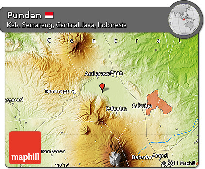 Physical Map of Pundan
