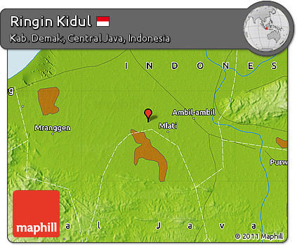 Physical Map of Ringin Kidul