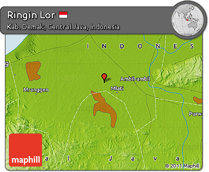 Physical Map of Ringin Lor