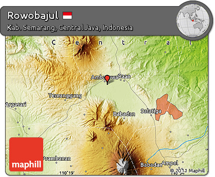 Physical Map of Rowobajul