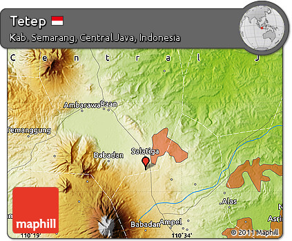 Physical Map of Tetep