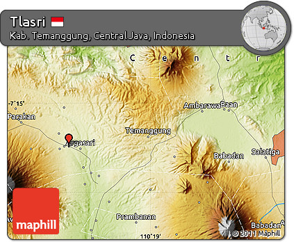 Physical Map of Tlasri
