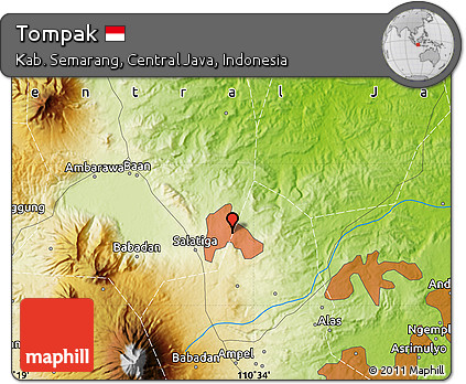 Physical Map of Tompak