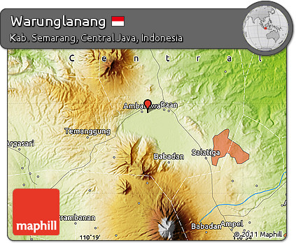 Physical Map of Warunglanang