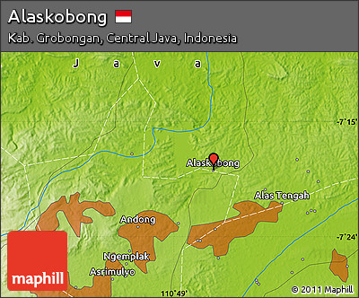 Physical Map of Alaskobong