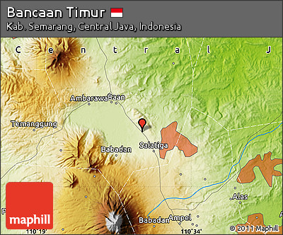 Physical Map of Bancaan Timur