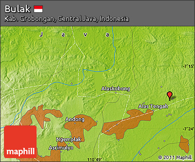 Physical Map of Bulak