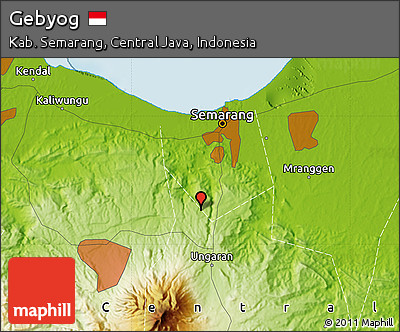 Physical Map of Gebyog