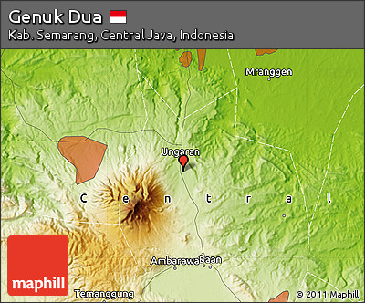 Physical Map of Genuk Dua