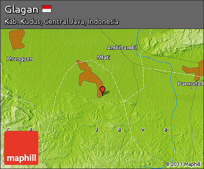 Physical Map of Glagan