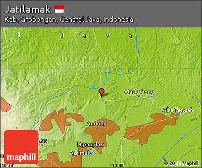 Physical Map of Jatilamak
