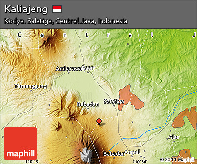 Physical Map of Kaliajeng