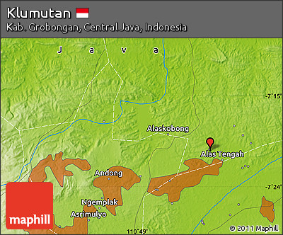 Physical Map of Klumutan