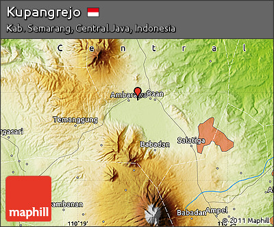 Physical Map of Kupangrejo