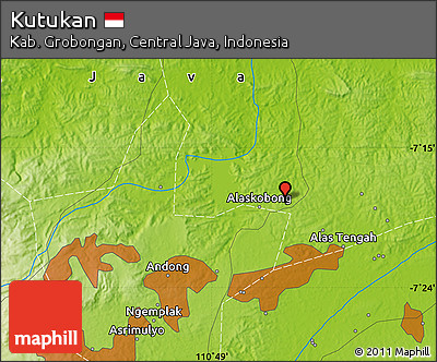 Physical Map of Kutukan