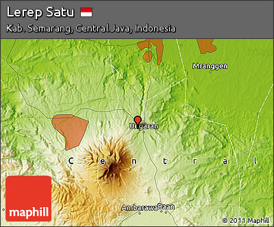 Physical Map of Lerep Satu
