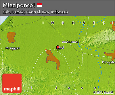 Physical Map of Mlatiponcol
